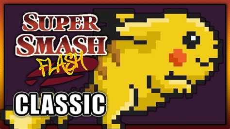 Super Smash Flash Classic Pikachu Youtube