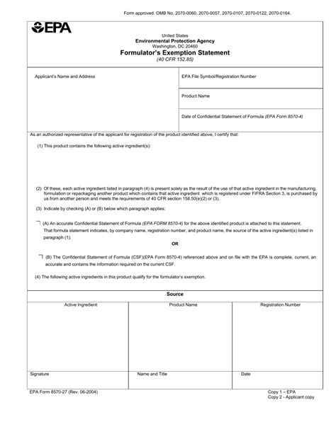 Epa Form Fill Out Printable Pdf Forms Online