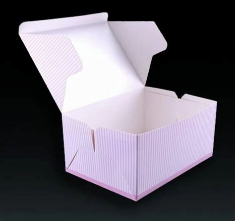 Non Printed Cardboard Cake Packaging Boxes 2000 Gram With Window At