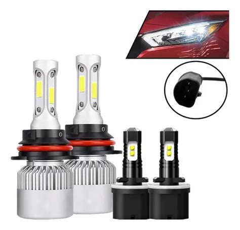 Kit De Focos Led Lm Luz Alta Baja Niebla Para Nissan Meses Sin