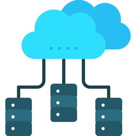 Distributed Database Free Technology Icons