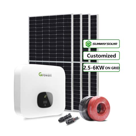 Inverter 5kw On Grid Inverter 5000w Grid Tied Solar Power System Home China Solar Kit System