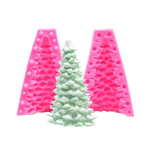 3D Christmas Tree Silicone Mold Soap Clay Making DIY Cake Baking EBay