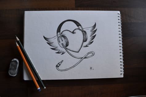 Simple Pencil Drawing Images Of Heart At Getdrawings Free Download