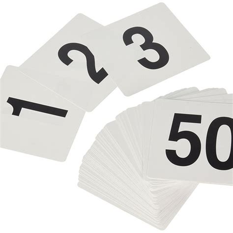 table numbers