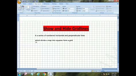 How To Add And Remove Gridlines In Ms Word Document Show Or Hide Gridlines In Hindi Youtube