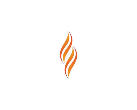 Fire Symbol Illustration Combustion Swirl Shape Vector Combustion