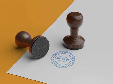 Free Rubber Stamp Mockups Add An Authentic Touch To Your Branding