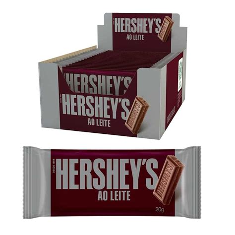 Chocolate Hersheys Ao Leite Caixa 18 Barras 20g