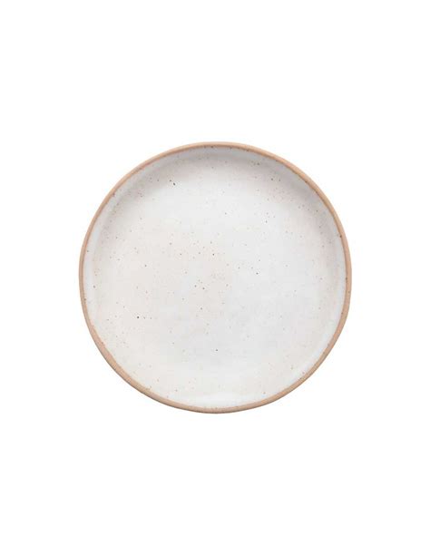 Plato De Ceramica Redondo De Centimetros De Color Blanco Rustic W