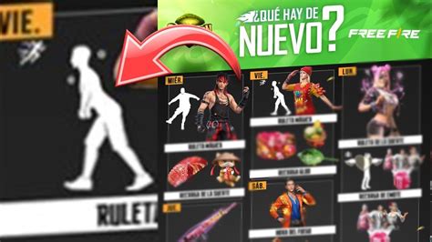 Ya Sali Nueva Agenda Semanal De Free Fire Recarga De Emote Evento