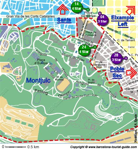 Montjuic Map