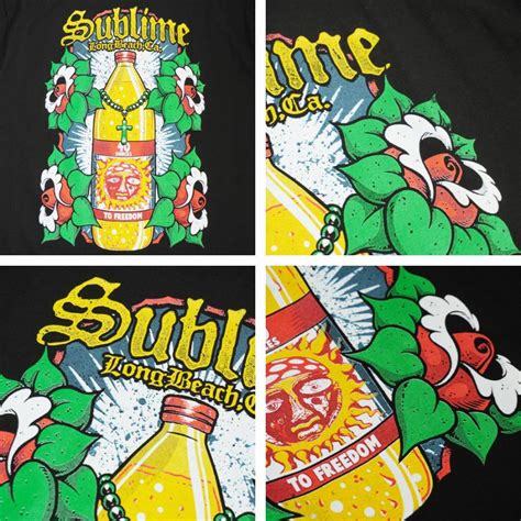 メンズ Tシャツ【クリックポスト対応可】sublime Longbeach Ca Teeサブライム プリントtシャツblack ブラック