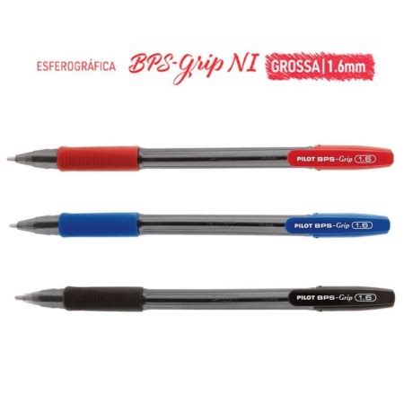 Caneta Esferografica Mm Bps Grip Ni Pilot