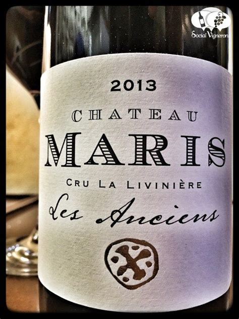 2013 Chateau Maris Minervois La Livinière Les Anciens Carignan