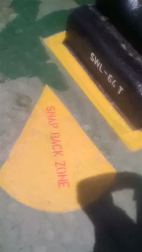 marking road  snap  zone panama hold bollard