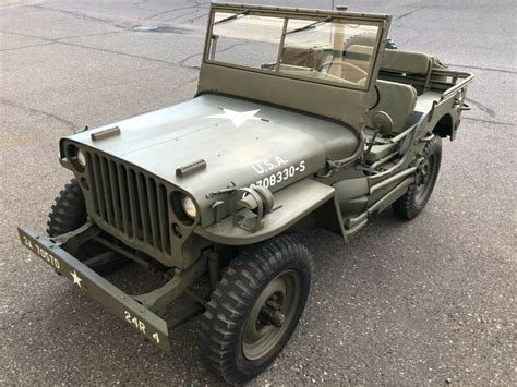 Original Wwii 1945 Jeep Willys Mb Matching S Us Army Military Runs