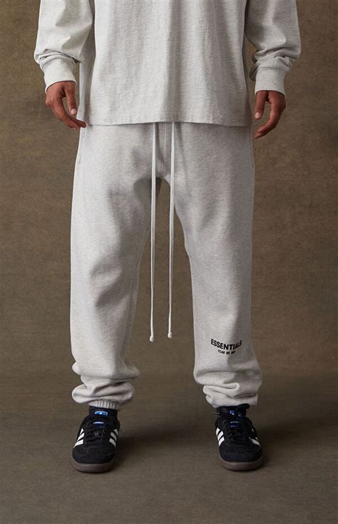 Essentials Fear Of God Light Oatmeal Sweatpants Pacsun