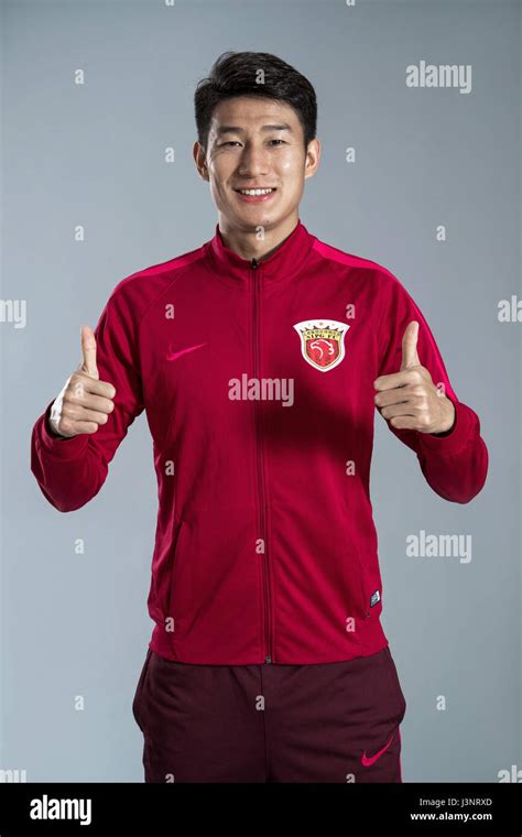 Portrait Of Chinese Soccer Player Yu Hai Of Shanghai Sipg Fc For The