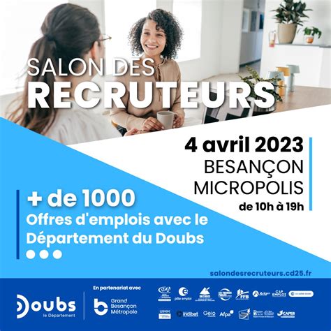 Salon des recruteurs à Micropolis Besançon plus de 1000 emplois à