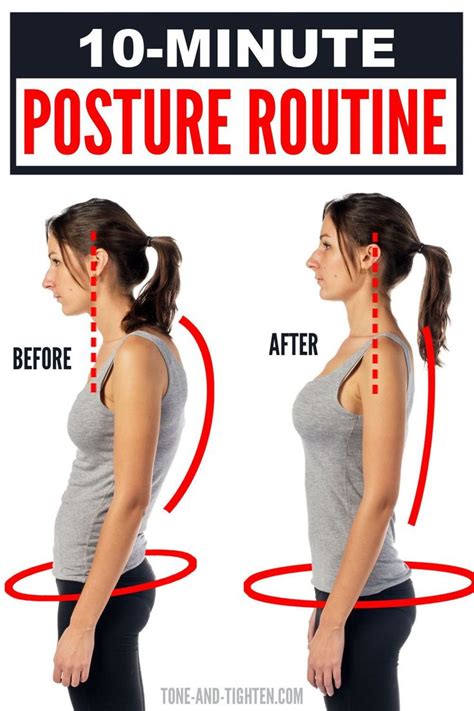 10-Minute Posture Routine | Better posture exercises, Forward head ...