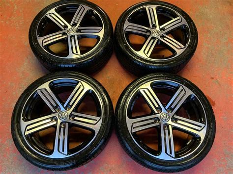 18 Genuine Vw Golf R Line Gtd Gt Gti Cadiz Alloy Whees Tyres Alloys