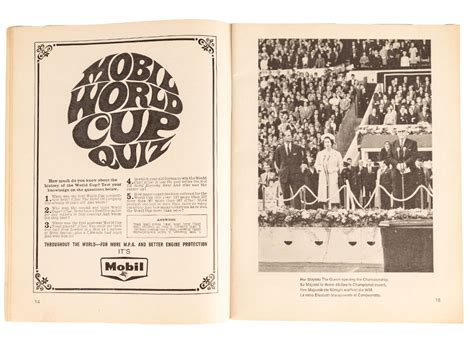 1966 Football World Cup England V W Germany Programmes Parade