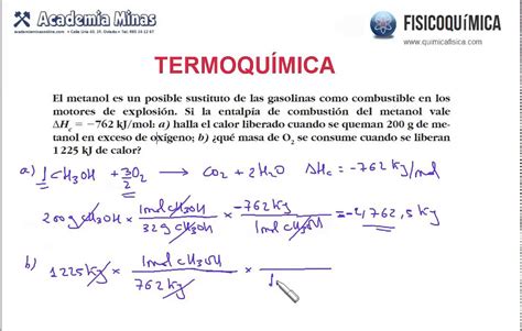 Termoqu Mica Calor Liberado En La Combusti N Del Metanol Youtube