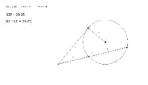 Intersecting Secant And Chord GeoGebra