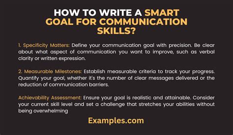 Goals For Communication Skills 29 Examples How To Write