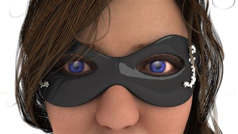 Masked Girl 3d Turbosquid 2088339