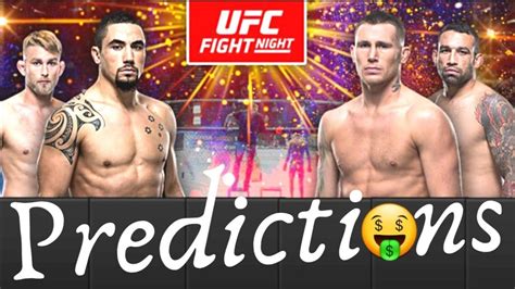 Ufc Fight Night Whittaker Vs Till Full Card Predictions Betting