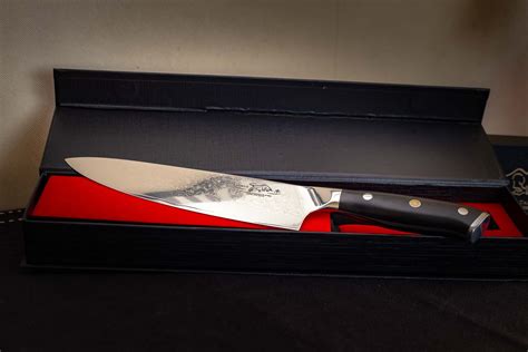 Cuchillo Chef Acero Damasco 8 Mango G10 El Banneton