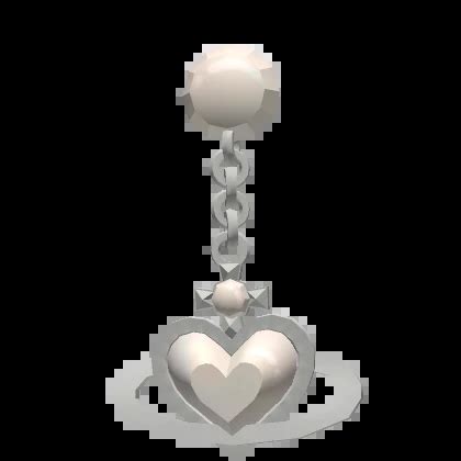 Pearly Silver Heart Belly Piercing Roblox Item Rolimon S