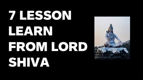 7 Lesson Learn From Lord Shiva Happy Mahashivratri 2023 Youtube