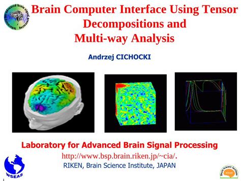 PDF Brain Computer Interface Using Tensor Decompositions And