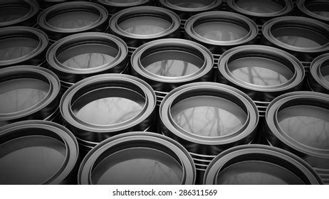 Paint Cans Black White Palette Background Stock Illustration 286311569 ...