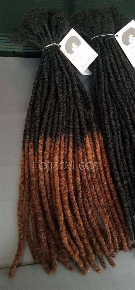 Standard Honey Tips Loc Extensions Handmade 100 Human Hair Etsy Human Hair Dread Extensions