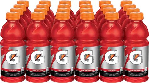 Gatorade Fruit Punch Sports Drink 591 Ml Bottles 4 X 6 Pack Amazon Ca Grocery And Gourmet Food