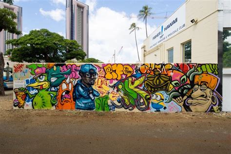 Heres Some Of The Best Murals From Pow Wow Hawaii 2016 Hawaii Art