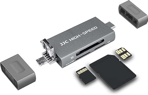 Jjc Sd Kartenleser Aus Metall In Usb Micro Usb Type C