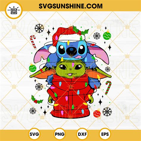 Baby Yoda Christmas Svg Bundle Baby Yoda Santa Claus Svg Christmas