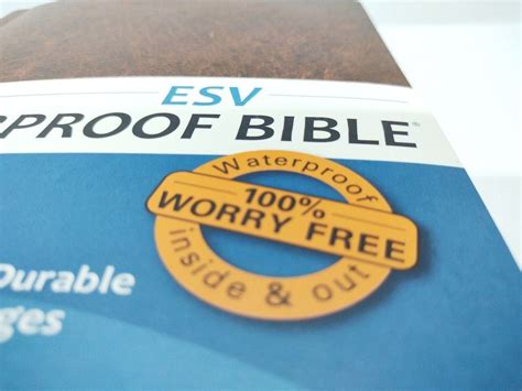 Waterproof Bible, ESV (Brown) on Carousell