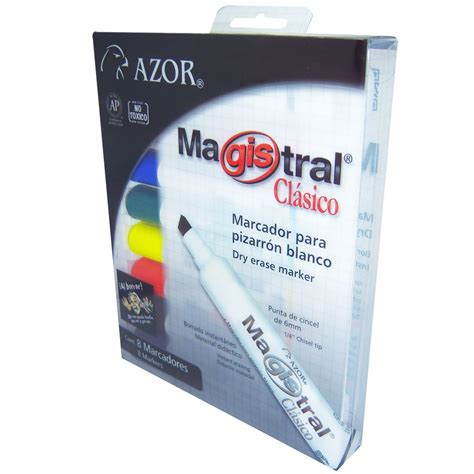 Marcador Para Pizarron Magistral Colores Surtidos 8 Pzas Officemax