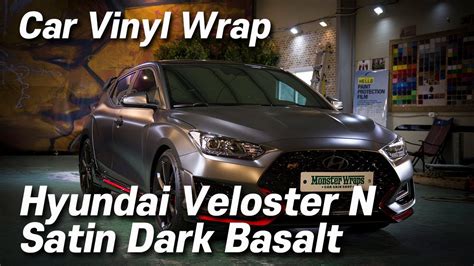 현대 벨로스터 N 사틴다크바솔트 Hyundai Veloster N Wrapped In Satin Dark Basalt