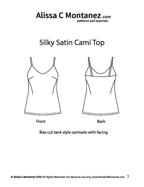 Free Cami Sewing Pattern Web Look No Further Because Moods Marigold