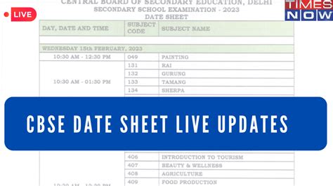 Class 10 12 Cbse Board Exams Date Sheet 2024 Highlights Cbse 2024