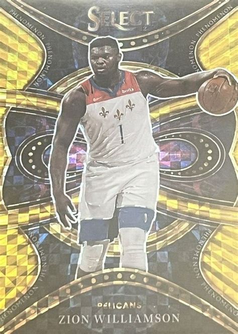 Zion Williamson 2021 Select Phenomenon Gold 5 Price Guide Sports