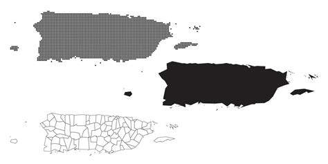 Mapa De Puerto Rico Aislado En Un Fondo Blanco 8694682 Vector En Vecteezy