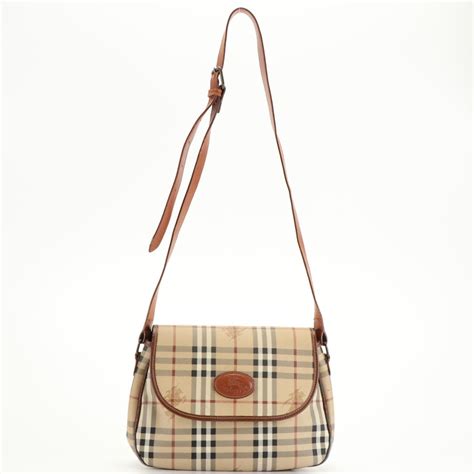 Burberry Haymarket Check Crossbody Bag Ebth